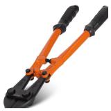 KSEIBI 141575 Small Bolt Cutters 14 inch, Heavy Duty Chrome Vanadium Wire Bolt Cutter with Soft Grip Ergonomic Handle, Ideal for Cutting Small Fences, Steel Wire, Chains, Screws, Locks, and Rivet