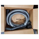 Cen-Tec Systems 10 Ft. Premium Shop Vacuum Extension Hose with 2 tank adapters and 1.25 curved end,120L x 1.25W, Silver