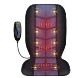 CILI Massage Chair Pad,Back Massager with Heat,Massage Seat Cushion with 10 Vibration Motors,30-60-90 Minutes Heating Options,Chair Massager for Office Chair, Home Office Use