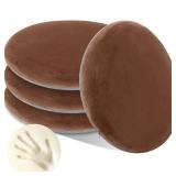 Threehoney 4 Pcs Round Memory Foam Chair Cushion 13