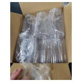 Vesici 12 Pcs Plastic Cylinder Vase 6 Inch Acrylic Cylinder Clear Flower Vase Bulk Hurricane Candle Holder Round Wide Container Centerpiece for Home Office Wedding Decorations