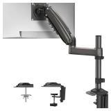 HUANUO Single Monitor Arm, Adjustable Desk Mount for 13-34 inch Screens, Holds 19.8lb, 22.44 inch Max Height, Full Motion Swivel Monitor Stand with VESA 75x75mm and 100x100mm Compatibility