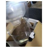 Amazon Basics 10-Cup Pitcher with Filter Compatible with Brita Water Filter Pitcher for Clean, Crisp Water, WQA and NSF Certified, Made in Europe