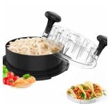 Chicken Shredder, 2025 Pro Chicken Breast Shredder Tool Twist Large, Visible Meat Shredder Machine with Widened Anti Slip Mat Fix, Suitable for Tocas, Buffalo Chicken Dip, Dishwasher Washable