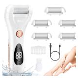 Callus Remover for Feet Shaver Rechargeable Electric Foot File Pedicure Tools for Feet Professional Callous Shaver Waterproof Pedicure kit for Cracked Heels and Dead Skin