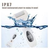 Callus Remover for Feet Shaver Rechargeable Electric Foot File Pedicure Tools for Feet Professional Callous Shaver Waterproof Pedicure kit for Cracked Heels and Dead Skin