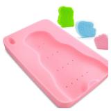 HALLO Baby Bath Sponge Soft Infant Bath Mat Newborn Cushion Odor Free (Pink)