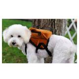 Pet Backpack, Cute Dog Backpack with Adjustable Straps for Small Dogs Cats. Dog Saddle Bags for Outdoor Travel Hiking Traction Rope Not Included