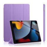 Soke Case for iPad 9th/8th/7th Generation 2021/2020/2019, [Slim Trifold Stand + Auto Wake/Sleep], Premium Protective Hard PC Back Cover for Apple iPad 10.2 Inch (Lilac)