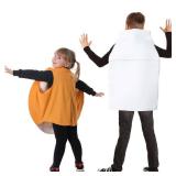 EraSpooky 2pcs Kids Fun Food Costume Cookies and Milk Halloween Outfit Onesies Toddler Boys Girls Children for 3-12