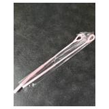 YOTIME Silicone Straw Cleaner Brush, 2Pcs Reusable Straw Brush Extra Long for Cleaning Tumbler with Handle and Glass Metal Smoothie Straws, Non-slip Handle Soft and Bendable, 6mm+9mm, Pink