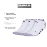 Cushioned No Show Socks Low Profile with arch compression (3-Pair)
