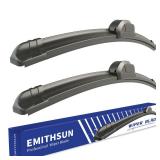 EMITHSUN OEM QUALITY 26 + 22 Premium All-Seasons Stable And Quiet Windshield Wiper Blades(Set of 2)