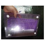 DONGKE Compatible with MacBook Air 13.6 inch Case M4 M3 M2 2025 2024 2023 2022 A3240 A3113 A2681, Glitter Bling Plastic Hard Shell & Keyboard Cover for MacBook Air M4 13 inch Case, Star Purple