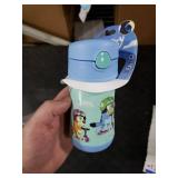 Thermos Baby 10 oz. Stainless Steel Bottle with pop-up straw, Bluey