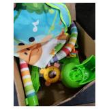 CUTE STONE Baby Gym Play Mat, Play Piano Gym with Tummy Time Activity Mat, Musical Activity Center for Infants Toddlers