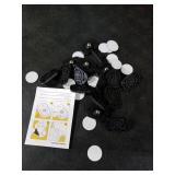 TRVL FIELDER Self Adhesive Caster Wheels, Appliance Rollers for Kitchen Appliances, 360° Swivel Mini Universal Wheel Roller Casters, Sticky Pulley for Trash Can, Small Furniture (Black - 16 Pcs)