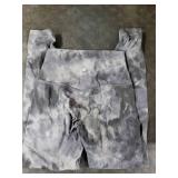 HeyNuts Essential 7/8 Leggings High Waisted Yoga Pants for Women, Soft Workout Pants Compression Leggings with Inner Pockets Tie Dye Coal Black_25
