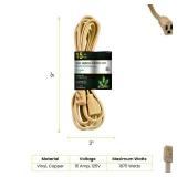 Go Green Power Inc. 15ft Appliance Cord, Beige - 14/3 SPT, Heavy Duty, Grounded Plug, Kink-Free, 3 Prong Right Angle Plug Protects Against Accidental Disconnection, Ideal for Large Indoor Appliances