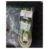 Go Green Power Inc. 15ft Appliance Cord, Beige - 14/3 SPT, Heavy Duty, Grounded Plug, Kink-Free, 3 Prong Right Angle Plug Protects Against Accidental Disconnection, Ideal for Large Indoor Appliances