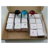 Qunclay 20 Pieces Crystal Cabinet Knobs 30 mm Drawer Pulls Colorful Dresser Knobs Crystal Diamond Shape Dresser Handles for Furniture Office Kitchen Bathroom(Mixed Colors) (Missing 3)