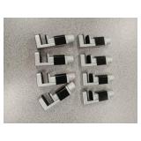 (UNUSED) Vipxyc Phone Screen Clip, LCD Screen Fastening Securing Clip Clamp Rubber + Aluminum Alloy Fixture Repair Tool for Phones and Tablets(8PCS)