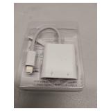 FACTORY SEALED - SUNTRSI USB Camera Adapter with Charging Port,Portable USB Female OTG Adapter Suitable for iPhone iPad, Plug and Play Adapter for iPad Support Card Reader