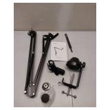 Neewer Microphone Arm Stand, Suspension Boom Scissor Mic Arm Stand with 3/8 to 5/8 Screw and Cable Ties Compatible with Blue Yeti, Snowball, Yeti X, Quadcast and Other Mics, Max Load 1.5kg