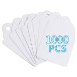 (UNUSED) FEMELI 1000 Pcs Price Tags for Tag Gun, 1.75 x 1.1 Inches Unstrung Marking White Blank Paper Sale Tag for Clothes, Shoes, Jewelry