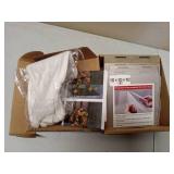 FACTORY SEALED - LASOA Acrylic Display Case  Small Display Box for Collectibles, Figures, Memorabilia, Clear Showcase with Black Base, Self-Assembly Display Container, 4x4x4inch
