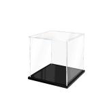 XINISS Acrylic Display Case for Collectibles Assemble Clear Acrylic Boxes for Display Thickened Glass Case for Lego Figures Doll Hobby Toys (6.7x6.7x6.7 inch; 17x17x17 cm)