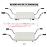 (UNUSED) CHOYTONG Bath Bench Seat for Bathtub - Suspended Shower Chair for Elderly, Disabled & Handicapped Heavy Duty Bathroom Aid, Supports up to 250 lbs, 33\ L x 9\" W"""