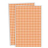 FACTORY SEALED - 6000 Pack - 1/4\ Small Dot Stickers Round Circle Labels - Orange"