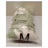 FACTORY SEALED - Lesure Donut Dog Bed Cover Medium Washable Replacement Cover Jacquard Shaggy Plush for Cute Pet Cat Mat 30x30x8 Inches, Swamp Green