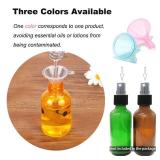 FACTORY SEALED - Refillable Cosmetic Containers Funnels, Funnels for Filling Bottles of Lotion, Water, Essential Oils, Lotions, Shampoo, Conditions, Cleaning Products, Pink, Clear, Blue