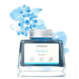 (UNUSED) Hongdian Fountain Pen Bottled Ink Sky Blue Color, 60ml Non Carbon Inkwell Bottle, Artist Calligraphy Ink