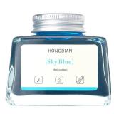 (UNUSED) Hongdian Fountain Pen Bottled Ink Sky Blue Color, 60ml Non Carbon Inkwell Bottle, Artist Calligraphy Ink