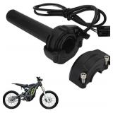 (UNUSED) JFG RACING Dirt Bike Electric Throttle Sur Ron Twist Throttle Tube Nylon for SurRon S/X Electric Dirt Bike, Small, Black