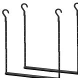 (UNUSED) STORAGE MANIAC Adjustable Closet Rod Hanging Clothes Heavy Duty Closet Extender Hanging Rod Space-Saving Clothes Hanging Bar Double Closet Hanging Rod Hanging Closet Organizer Closet Bar,2 Pa
