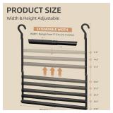 (UNUSED) STORAGE MANIAC Adjustable Closet Rod Hanging Clothes Heavy Duty Closet Extender Hanging Rod Space-Saving Clothes Hanging Bar Double Closet Hanging Rod Hanging Closet Organizer Closet Bar,2 Pa
