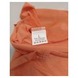(UNUSED) Short Sleeve T Shirt Dress Crew Neck Bodycon Wrap Ruched Mini Casual Dresses for Women Orange Large