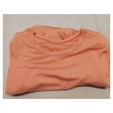 (UNUSED) Short Sleeve T Shirt Dress Crew Neck Bodycon Wrap Ruched Mini Casual Dresses for Women Orange Large