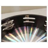 Radiant Tambourine 8 Inch Hand Held Drum with Double Row jingles, Reflective Tambourines Percussion Musical Instruments for Adults Kids Church Party Dance Games- Missing one Zill and bar for connectio
