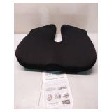 Cushion Lab Patented Pressure Relief Seat Cushion for Long Sitting Hours on Office & Home Chair - Extra-Dense Memory Foam for Soft Support. Car Pad for Hip, Tailbone, Coccyx, Sciatica - Black - Retail
