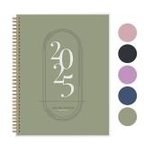 FACTORY SEALED - Rileys 2025 Weekly Planner - Annual Weekly & Monthly Agenda Planner, Jan - Dec 2025, Flexible Cover, Notes Pages, Twin-Wire Binding (8.5 x 11-Inches, Green)