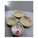 (UNUSED) COZZIVITA Stove Drip Pan for Electric Stove Top, Compatible with Frigidaire 10% Energy Save by Enamel Spraying Prevent Bending and Rust Includes a Set of 4 Oven Burner Drip Pans, Black