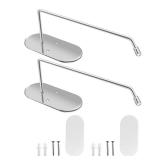 (UNUSED) Qzanyee Life Tumbler Lid Organizer Tumbler Lid Hook for All Hangable Cup Lid, Universal Hook Self-Adhesive or Drilling Stainless (2 pcs)