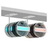 (UNUSED) Qzanyee Life Tumbler Lid Organizer Tumbler Lid Hook for All Hangable Cup Lid, Universal Hook Self-Adhesive or Drilling Stainless (2 pcs)
