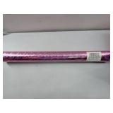 FACTORY SEALED - Merture 17 In X 32.8 Ft (46.5 sq.ft.) Metallic Wrapping Paper Roll, Pink Gift Wrap with Holographic Cherry Blossoms for Wedding, Birthday, Valentine