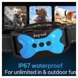 (UNUSED) DogRook Dog Bark Collar | Smart Collar for Dog Training | No Shock | Beep & Vibration | Rechargeable | No Bark Collar for Dogs | Anti Bark Collar for Large Dog, Medium Dog, Small Dog | 12-110